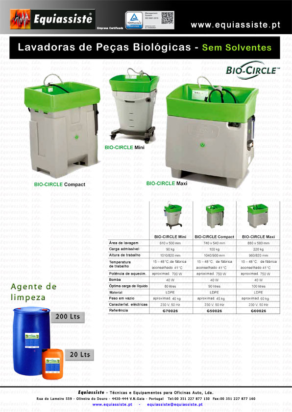 Bio Circle Portugal Lavagem Lavadora biologica sem solventes